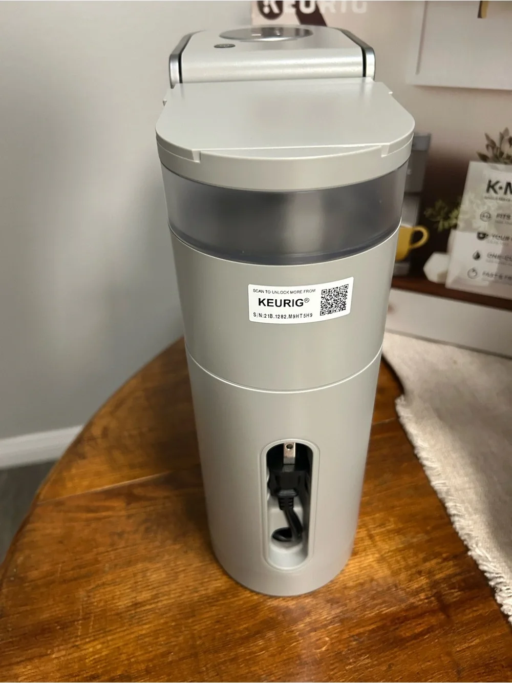 Brand new Keurig K-Mini Single Serve Coffee Maker Box with Yellow Mug Artwork